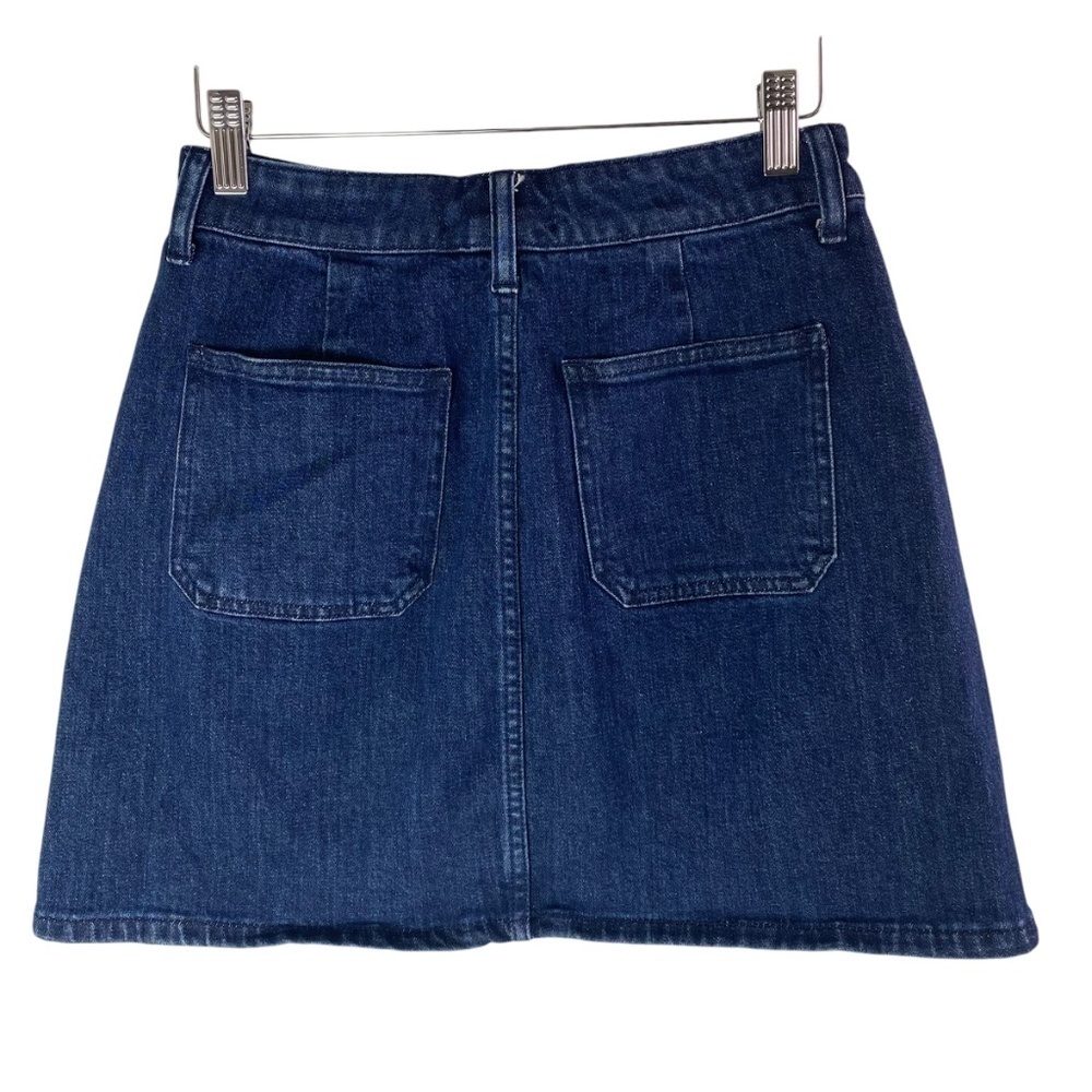 MADEWELL Denim Utility Zip A-Line Mini Skirt Size 25 - Picture 3 of 6